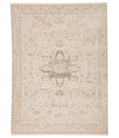 Jaipur Living Lucien Medallion Cream/ Light Gray Area Rug (7'10"X10'10")