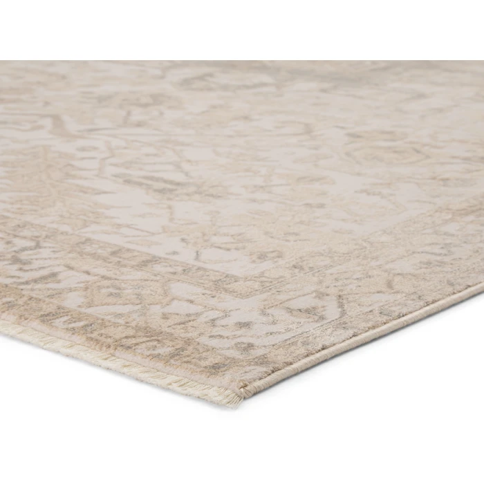 Jaipur Living Lucien Medallion Cream/ Light Gray Area Rug (5'X7'6")