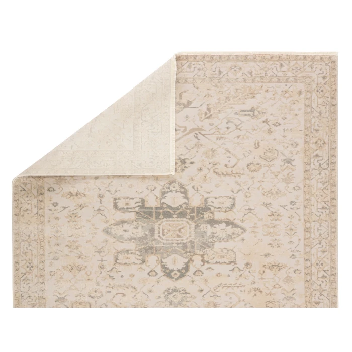 Jaipur Living Lucien Medallion Cream/ Light Gray Area Rug (5'X7'6")