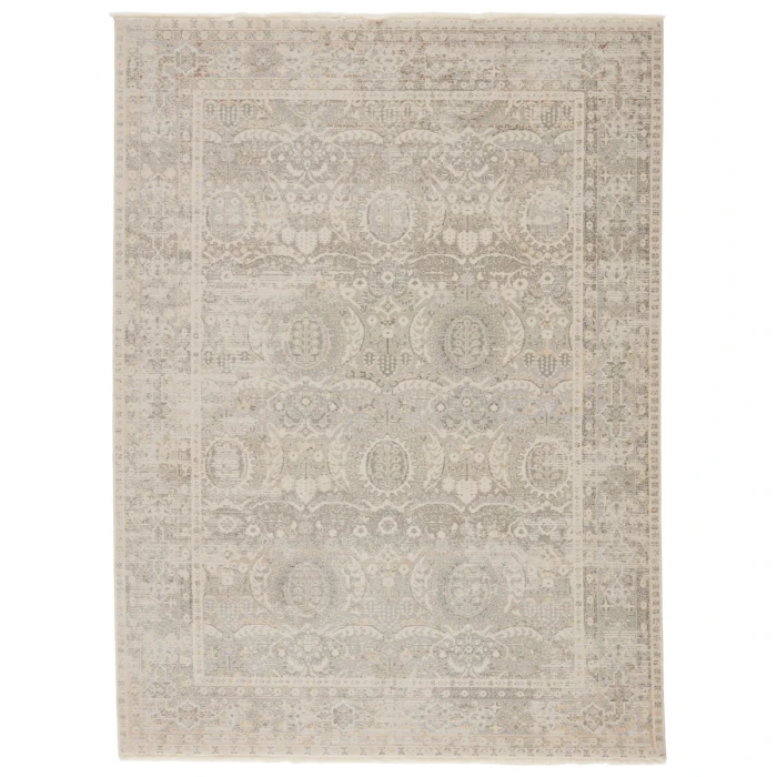 Jaipur Living Michon Oriental Gray/ Cream Area Rug (5'X7'6")