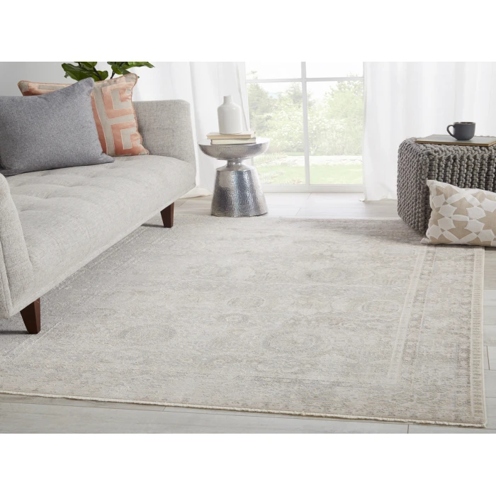 Jaipur Living Michon Oriental Gray/ Cream Area Rug (5'X7'6")