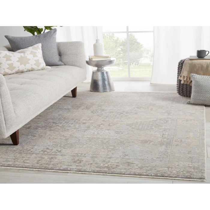 Jaipur Living Lourdes Trellis Gray/ Cream Area Rug (7'10"X10'10")