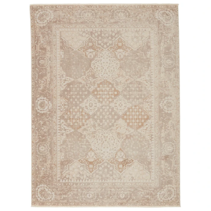 Jaipur Living Lourdes Trellis Gold/ Light Gray Area Rug (7'10"X10'10")