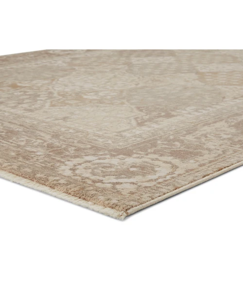 Jaipur Living Lourdes Trellis Gold/ Light Gray Runner Rug (2'6"X12')