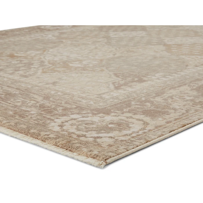 Jaipur Living Lourdes Trellis Gold/ Light Gray Area Rug (7'10"X10'10")