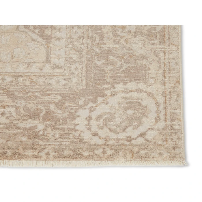 Jaipur Living Lourdes Trellis Gold/ Light Gray Area Rug (7'10"X10'10")