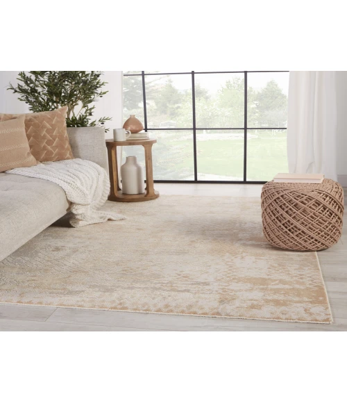 Jaipur Living Azami Tribal Gold/ White Area Rug (5'X7'6")