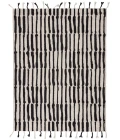 Nikki Chu by Jaipur Living Saville Handmade Tribal Black/ Ivory Area Rug (9'X12')