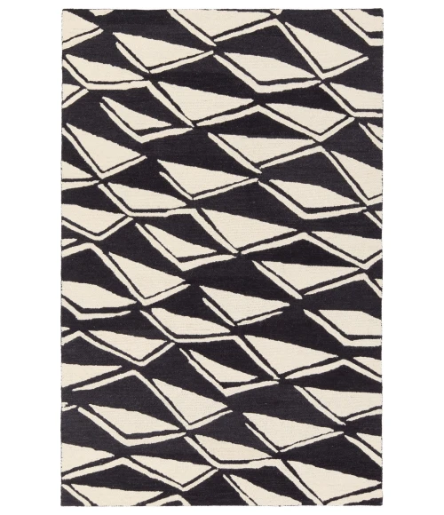 Nikki Chu Vera By Nikki Chu Black Vnk11 18 In. Swatch Square Rug