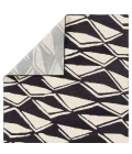 Nikki Chu Vera By Nikki Chu Black Vnk11 18 In. Swatch Square Rug