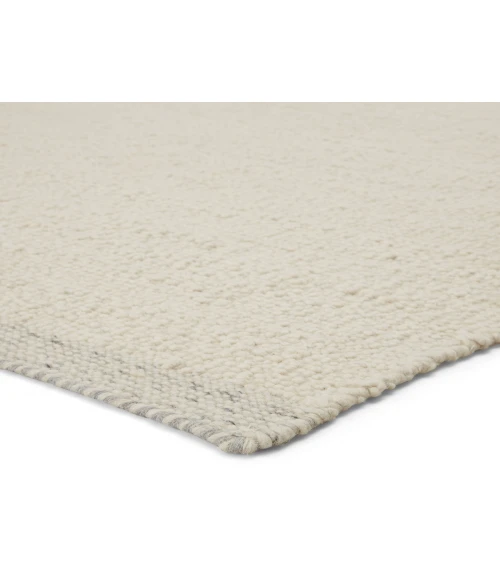 Jaipur Living Alondra Handmade Solid Cream/ Light Gray Area Rug (6'X9')
