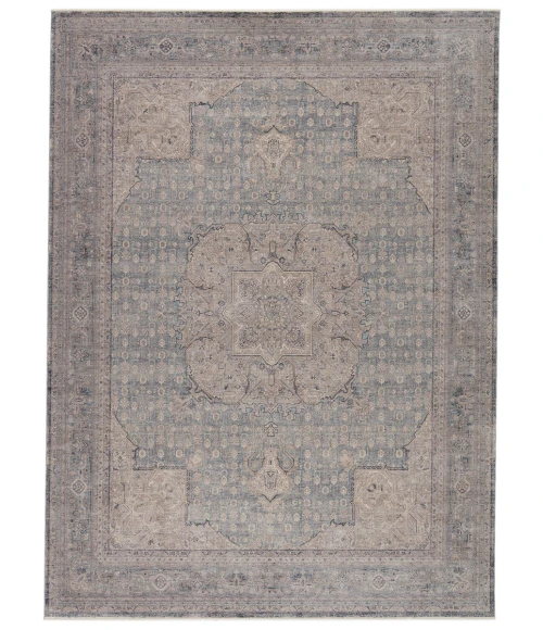 Jaipur Living Epsilon Medallion Blue/ Gray Runner Rug (3'X8')