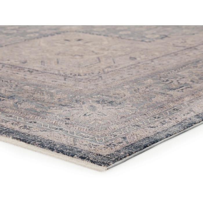 Jaipur Living Epsilon Medallion Blue/ Gray Runner Rug (3'X8')