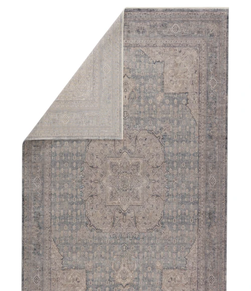Jaipur Living Epsilon Medallion Blue/ Gray Runner Rug (3'X8')