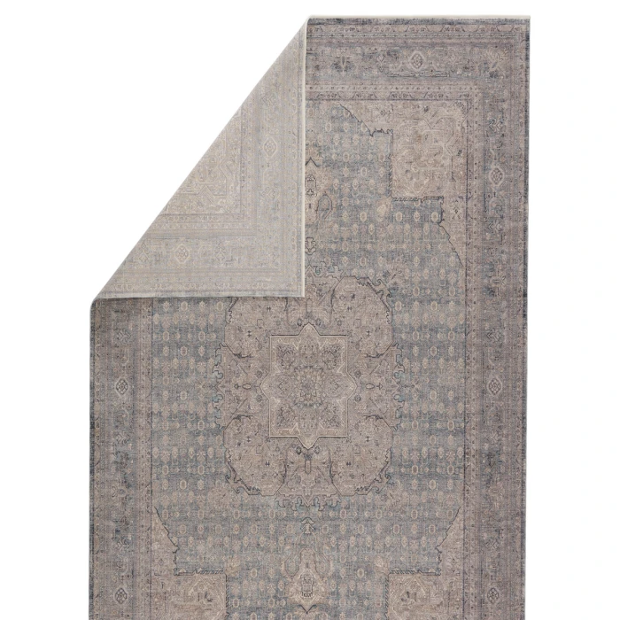 Jaipur Living Epsilon Medallion Blue/ Gray Runner Rug (3'X8')