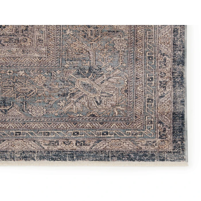 Jaipur Living Epsilon Medallion Blue/ Gray Runner Rug (3'X8')