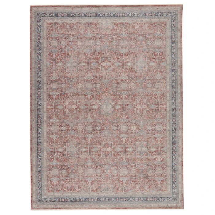 Jaipur Living Brinson Oriental Red/ Gray Runner Rug (3'X8')