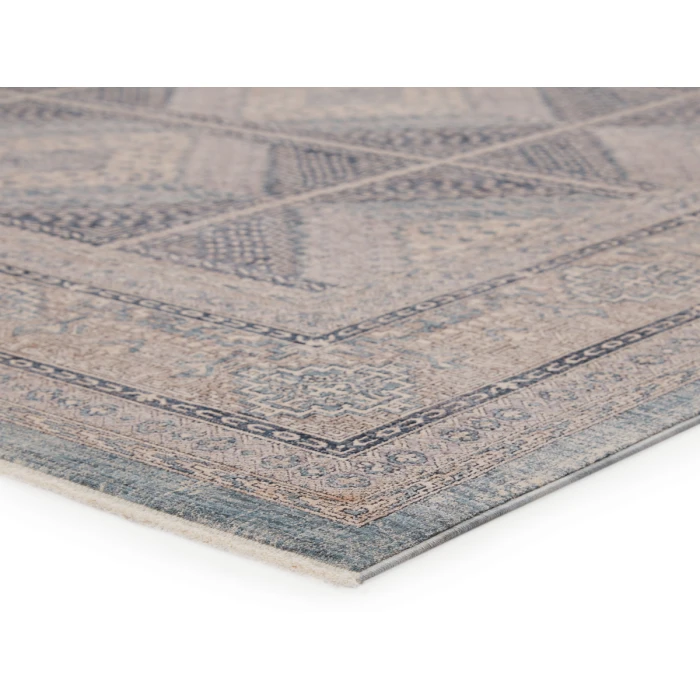 Jaipur Living Jamestown Trellis Blue/ Cream Runner Rug (3'X8')