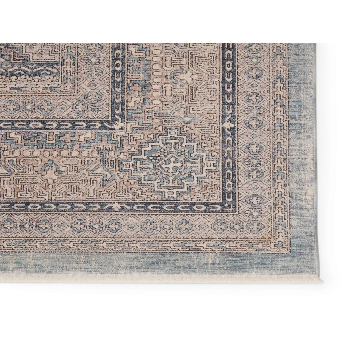 Jaipur Living Jamestown Trellis Blue/ Cream Runner Rug (3'X8')