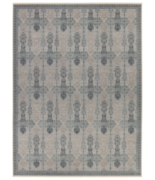 Jaipur Living Beaumont Trellis Blue/ Tan Runner Rug 3'X8'