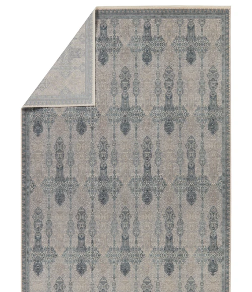 Jaipur Living Beaumont Trellis Blue/ Tan Runner Rug 3'X8'