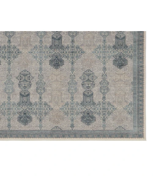 Jaipur Living Beaumont Trellis Blue/ Tan Runner Rug 3'X8'