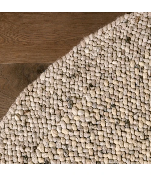 Jaipur Living Circadia Hand Woven Solid Tan / Beige Area Rug (10' RND)