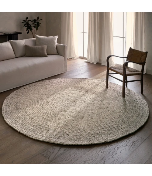 Jaipur Living Circadia Hand Woven Solid Tan / Beige Area Rug (10' RND)