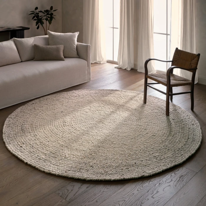 Jaipur Living Circadia Hand Woven Solid Tan / Beige Area Rug (10' RND)