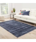 Jaipur Living Yasmin Handmade Solid Blue/ Gray Area Rug (6'X9')