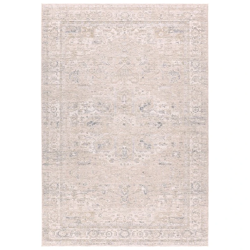 Jaipurliving Zarif Tanbeige Zar03 18 In. Swatch Square Rug