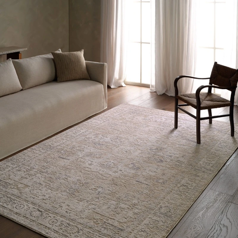 Jaipurliving Zarif Tanbeige Zar03 18 In. Swatch Square Rug