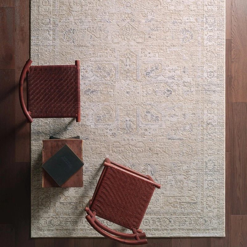 Jaipurliving Zarif Tanbeige Zar03 18 In. Swatch Square Rug