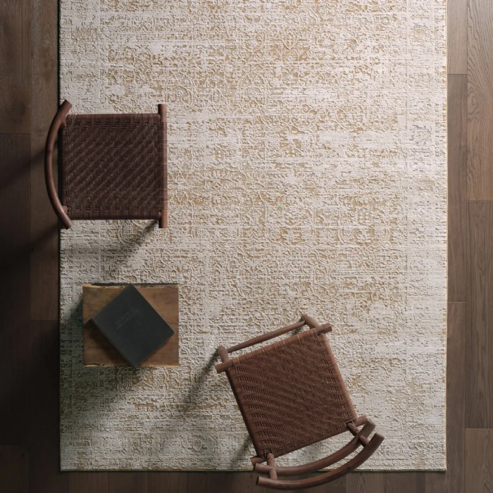 Jaipurliving Zarif Tanbeige Zar04 18 In. Swatch Rect. Rug