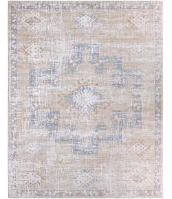 Jaipur Living Orin ZAR06 Medallion Tan/Blue Area Rug (18" Swatch)