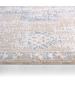 Jaipur Living Orin ZAR06 Medallion Tan/Blue Area Rug (18" Swatch)