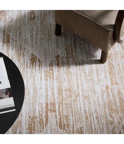 Jaipur Living Pandra ZAR07 Geometric Tan/Ivory Area Rug (12'X15')
