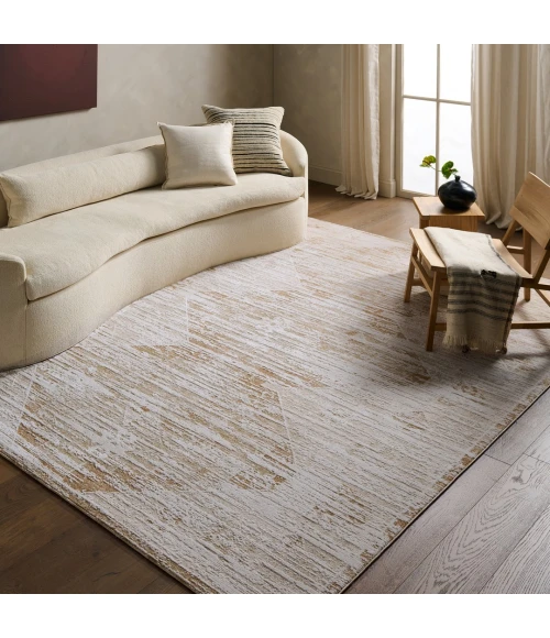 Jaipur Living Pandra ZAR07 Geometric Tan/Ivory Area Rug (12'X15')