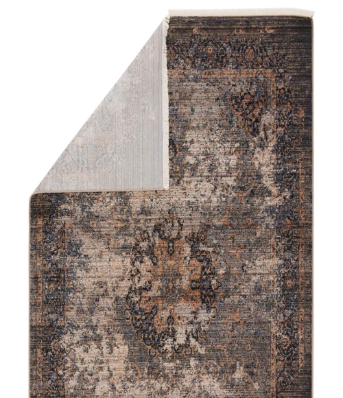 Vibe by Jaipur Living Enyo Medallion Dark Blue/ Gold Area Rug (8'X10'6")