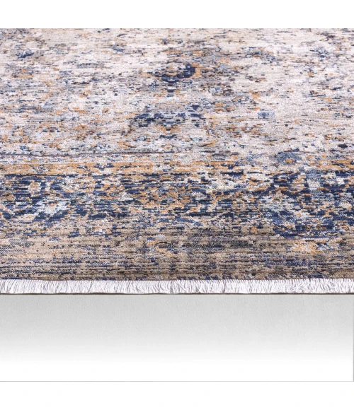 Vibe by Jaipur Living Enyo Medallion Dark Blue/ Gold Area Rug (8'X10'6")