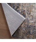 Label J Enyo ZFA02 Medallion Blue and Beige Area Rug (9'X12'11")