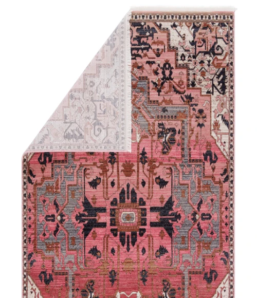 Vibe by Jaipur Living Bellona Medallion Pink/ Gray Area Rug (5'X8')