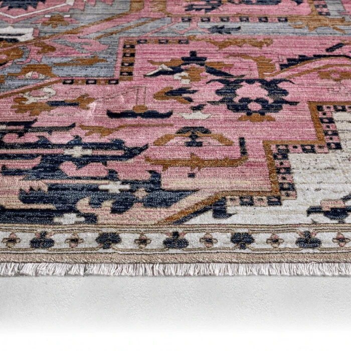 Vibe by Jaipur Living Bellona Medallion Pink/ Gray Area Rug (8'X10'6")