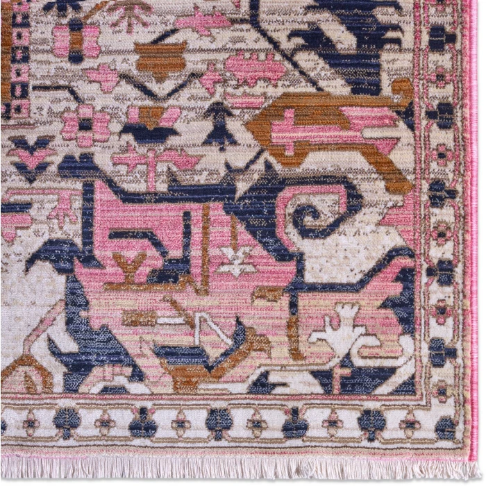 Vibe by Jaipur Living Bellona Medallion Pink/ Gray Area Rug (8'X10'6")