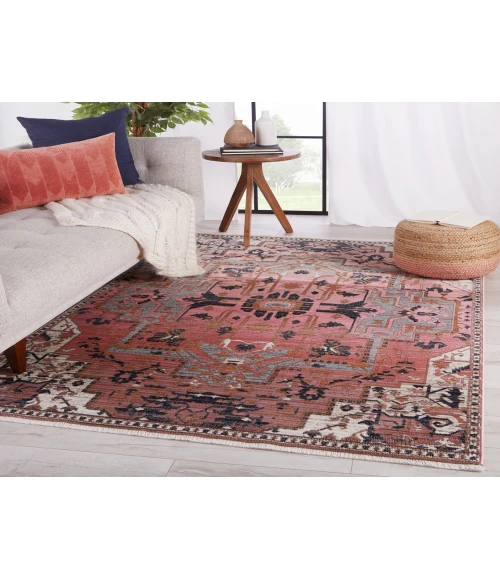 Vibe by Jaipur Living Bellona Medallion Pink/ Gray Area Rug (5'X8')