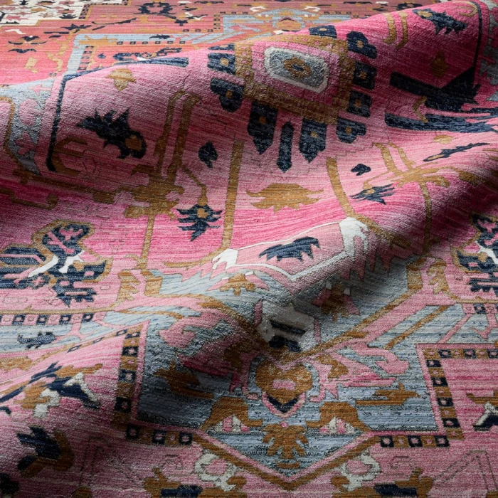 Vibe by Jaipur Living Bellona Medallion Pink/ Gray Area Rug (8'X10'6")