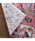 Label J Bellona ZFA06 Medallion Pink and Gray Area Rug (9'X12'11")