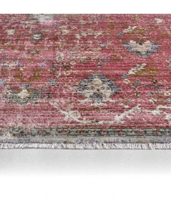 Label J Marcella ZFA07 Oriental Pink and Gray Area Rug (9'X12'11")