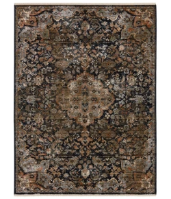 Vibe by Jaipur Living Zefira Amena ZFA09 Black/Dark Taupe 8 ft. X 10 ft. 6 in. Rectangle Rug