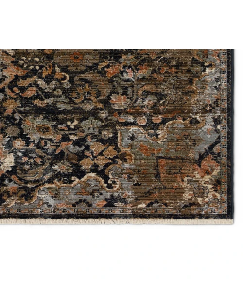 Vibe by Jaipur Living Amena Medallion Black/ Dark Taupe Area Rug (8'X10'6")